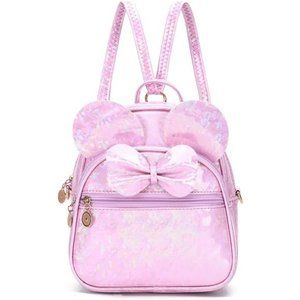 KL928 Girls Bowknot Polka Dot Cute Mini Backpack Small Daypacks Convertible